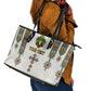 Personalized Ethiopia Lion Of Judah Leather Tote Bag Tibeb Style