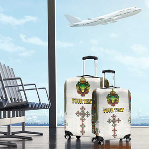 Personalized Ethiopia Lion Of Judah Luggage Cover Tibeb Style