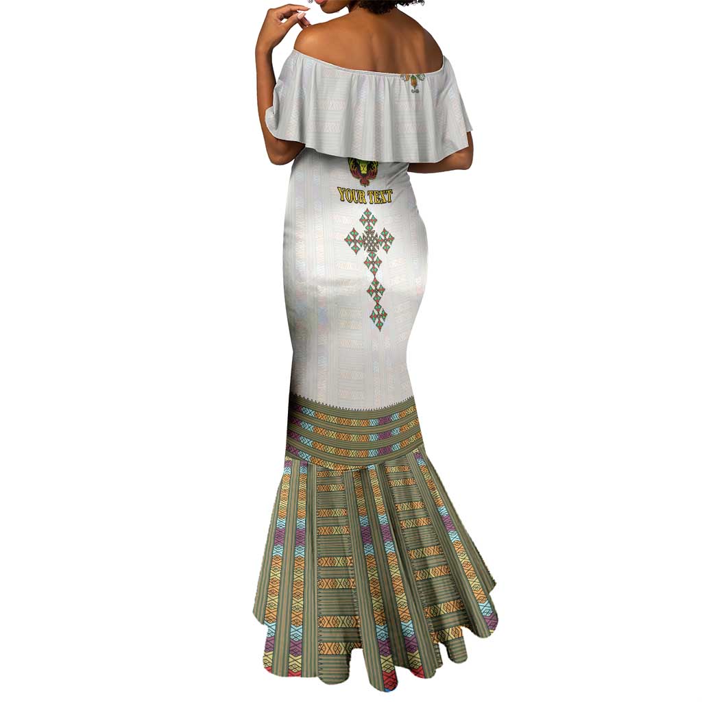 Personalized Ethiopia Lion Of Judah Mermaid Dress Tibeb Style