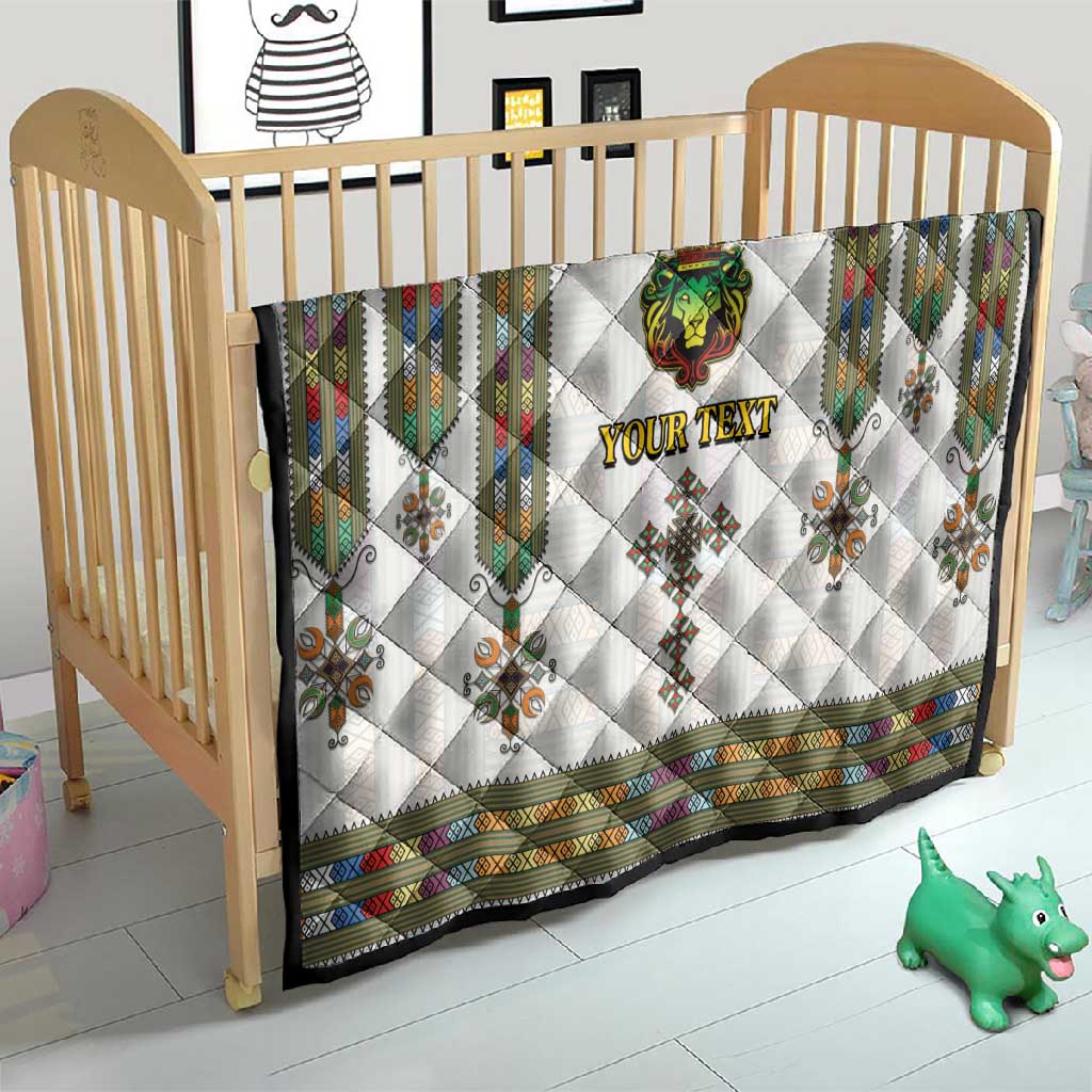 Personalized Ethiopia Lion Of Judah Quilt Tibeb Style