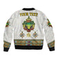 Personalized Ethiopia Lion Of Judah Sleeve Zip Bomber Jacket Tibeb Style