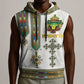 Personalized Ethiopia Lion Of Judah Sleeveless Hoodie Tibeb Style - African Pride
