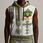 Personalized Ethiopia Lion Of Judah Sleeveless Zip Hoodie Tibeb Style - African Pride