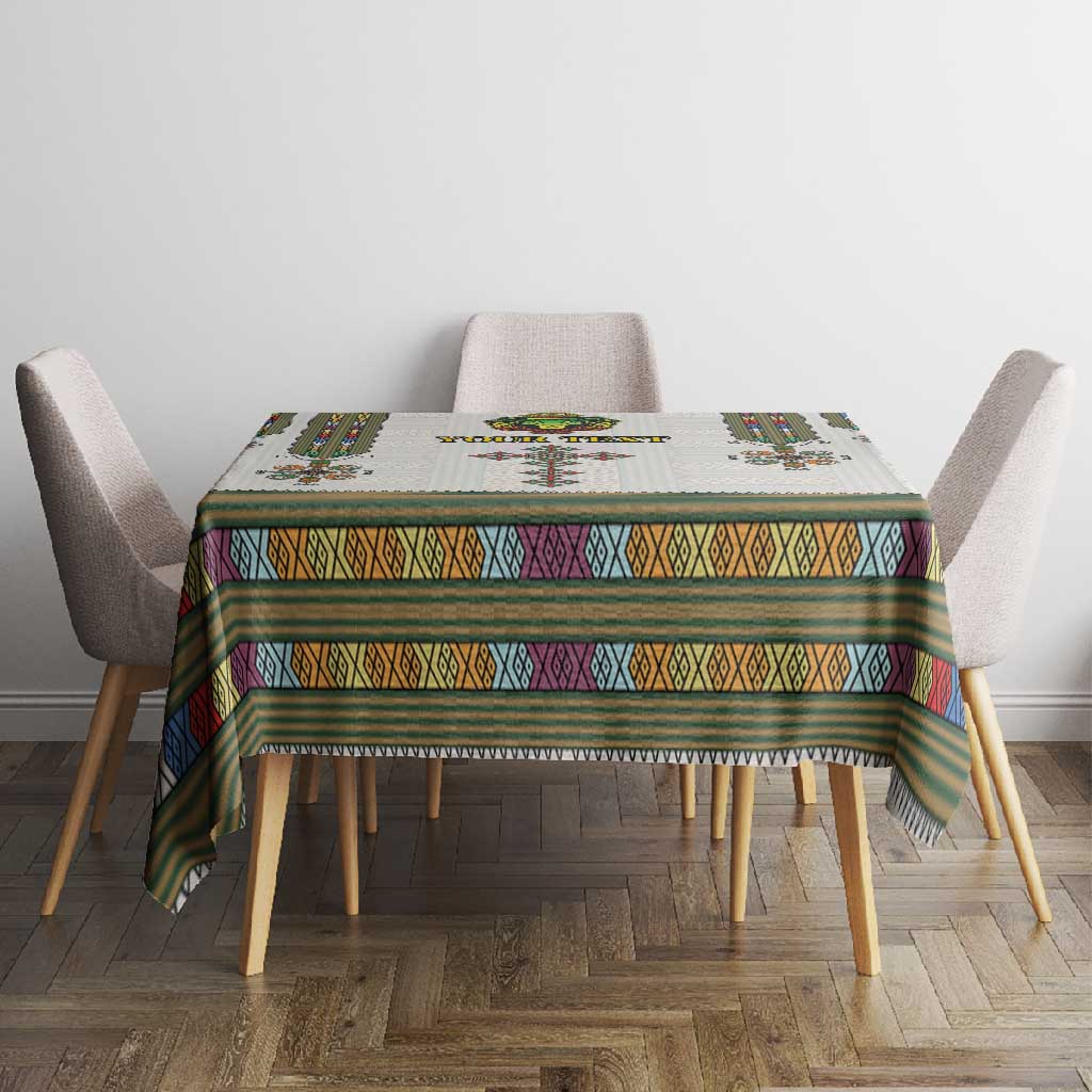 Personalized Ethiopia Lion Of Judah Tablecloth Tibeb Style