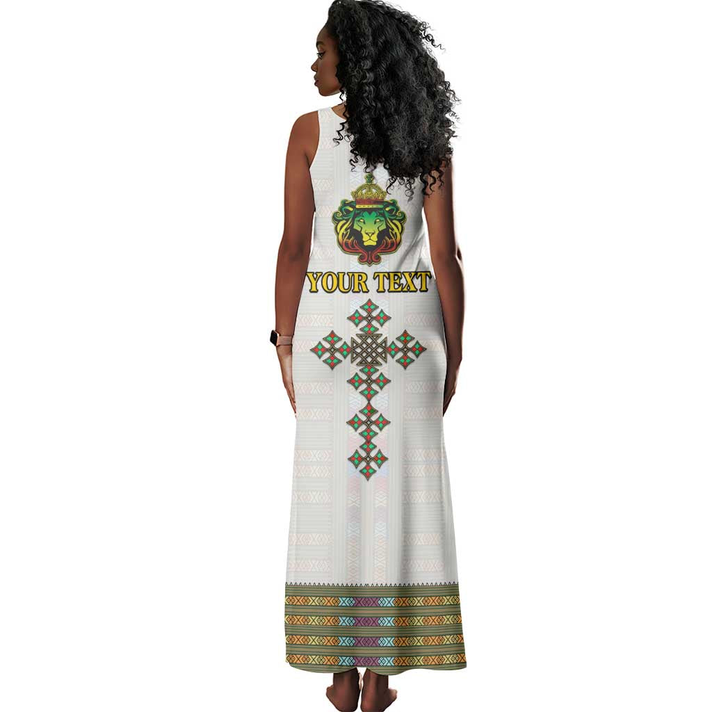 Personalized Ethiopia Lion Of Judah Tank Maxi Dress Tibeb Style