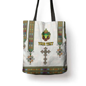 Personalized Ethiopia Lion Of Judah Tote Bag Tibeb Style