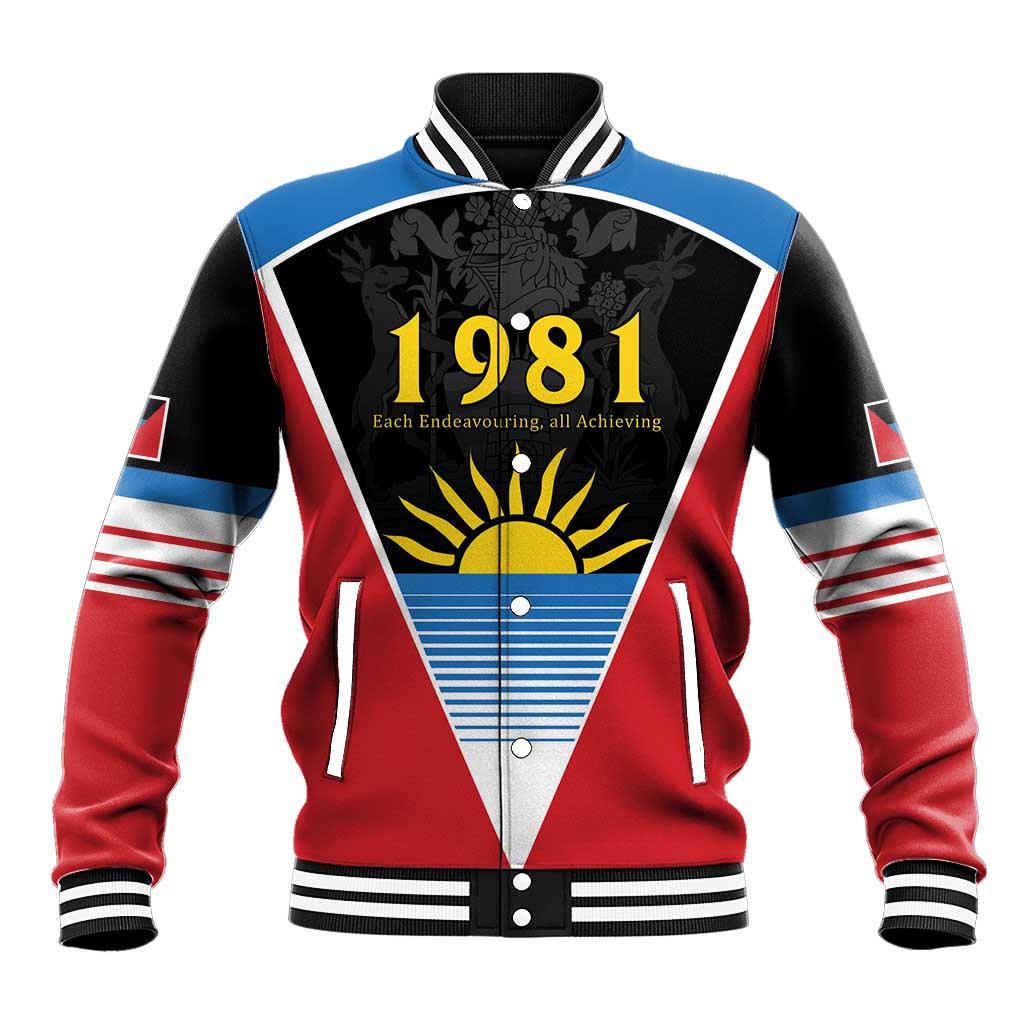 ‎Afro-Antiguans and Barbudans 1981 Baseball Jacket Each Endeavouring All Achieving