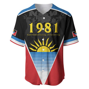 ‎Afro-Antiguans and Barbudans 1981 Baseball Jersey Each Endeavouring All Achieving