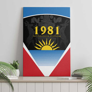 ‎Afro-Antiguans and Barbudans 1981 Canvas Wall Art Each Endeavouring All Achieving