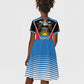 ‎Afro-Antiguans and Barbudans 1981 Kid Short Sleeve Dress Each Endeavouring All Achieving