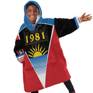 ‎Afro-Antiguans and Barbudans 1981 Kid Wearable Blanket Hoodie Each Endeavouring All Achieving