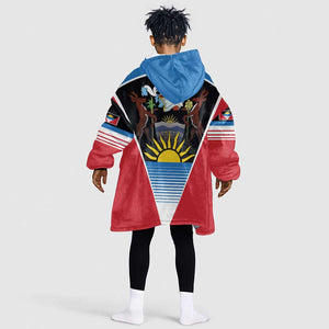 ‎Afro-Antiguans and Barbudans 1981 Kid Wearable Blanket Hoodie Each Endeavouring All Achieving