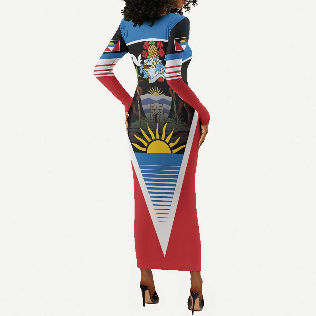 Afro-Antiguans and Barbudans 1981 Long Sleeve Bodycon Dress Each Endeavouring All Achieving LT9