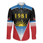 ‎Afro-Antiguans and Barbudans 1981 Long Sleeve Button Shirt Each Endeavouring All Achieving