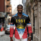 ‎Afro-Antiguans and Barbudans 1981 Long Sleeve Button Shirt Each Endeavouring All Achieving