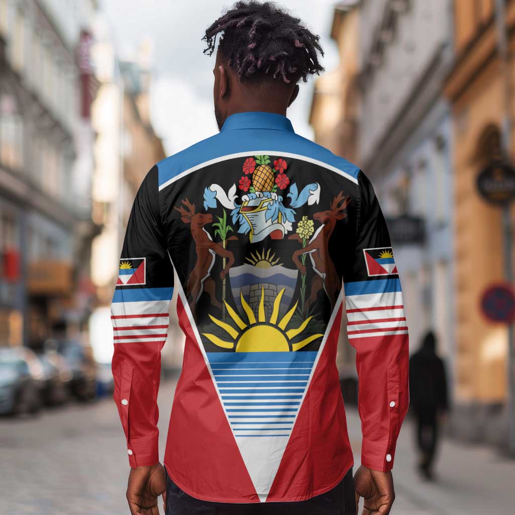 ‎Afro-Antiguans and Barbudans 1981 Long Sleeve Button Shirt Each Endeavouring All Achieving