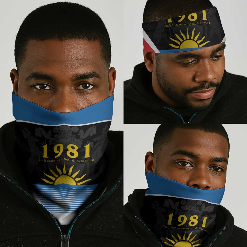 ‎Afro-Antiguans and Barbudans 1981 Neck Gaiter Each Endeavouring All Achieving LT9