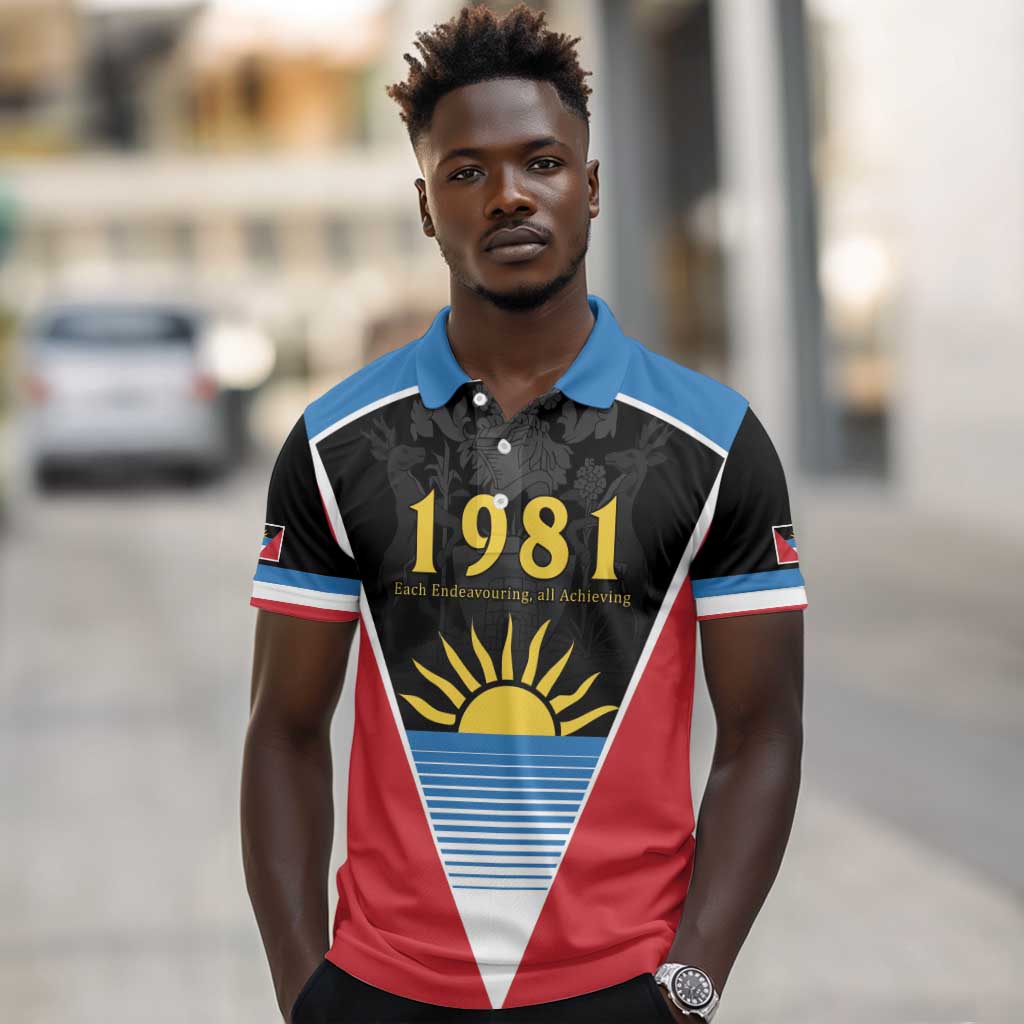 ‎Afro-Antiguans and Barbudans 1981 Polo Shirt Each Endeavouring All Achieving