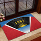 ‎Afro-Antiguans and Barbudans 1981 Rubber Doormat Each Endeavouring All Achieving