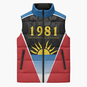 ‎Afro-Antiguans and Barbudans 1981 Sleeveless Puffer Jacket Each Endeavouring All Achieving