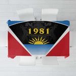 ‎Afro-Antiguans and Barbudans 1981 Tablecloth Each Endeavouring All Achieving