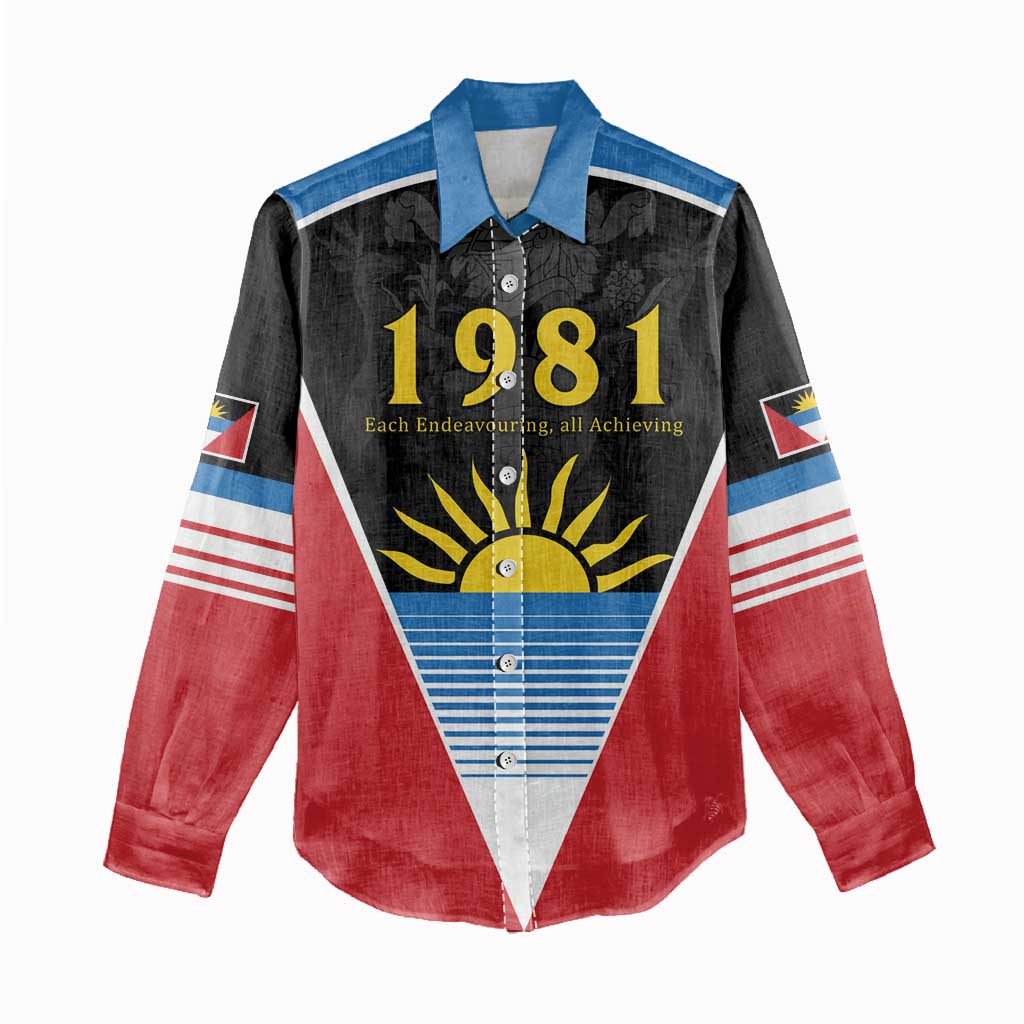 Afro-Antiguans and Barbudans 1981 Women Casual Shirt Each Endeavouring All Achieving LT9