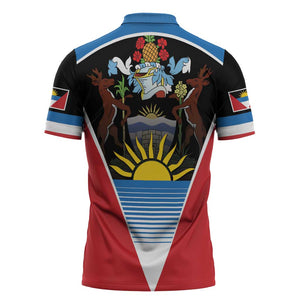 ‎Afro-Antiguans and Barbudans 1981 Zipper Polo Shirt Each Endeavouring All Achieving