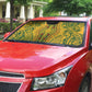 Dashiki and Polynesian Pattern Auto Sun Shade Afro Pacific Culture Gold Version