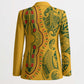 Dashiki and Polynesian Pattern Blazer Afro Pacific Culture Gold Version
