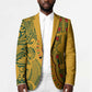 Dashiki and Polynesian Pattern Blazer Afro Pacific Culture Gold Version