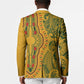 Dashiki and Polynesian Pattern Blazer Afro Pacific Culture Gold Version