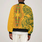 Dashiki and Polynesian Pattern Bomber Jacket Afro Pacific Culture Gold Version