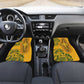 Dashiki and Polynesian Pattern Car Mats Afro Pacific Culture Gold Version