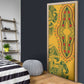 Dashiki and Polynesian Pattern Door Cover Afro Pacific Culture Gold Version