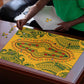 Dashiki and Polynesian Pattern Puzzle Afro Pacific Culture Gold Version