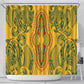 Dashiki and Polynesian Pattern Shower Curtain Afro Pacific Culture Gold Version