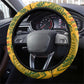 Dashiki and Polynesian Pattern Steering Wheel Cover Afro Pacific Culture Gold Version