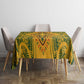 Dashiki and Polynesian Pattern Tablecloth Afro Pacific Culture Gold Version