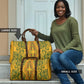 Dashiki and Polynesian Pattern Travel Bag Afro Pacific Culture Gold Version