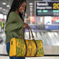 Dashiki and Polynesian Pattern Travel Bag Afro Pacific Culture Gold Version