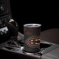 Dashiki and Polynesian Pattern Tumbler Cup Afro Pacific Culture Gold Version