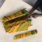 Dashiki and Polynesian Pattern Umbrella Afro Pacific Culture Gold Version