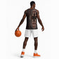 Dashiki and Polynesian Pattern Basketball Jersey Afro Pacific Culture Red Version - African Pride