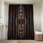 Dashiki and Polynesian Pattern Bathroom Set Afro Pacific Culture Red Version