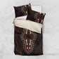Dashiki and Polynesian Pattern Bedding Set Afro Pacific Culture Red Version