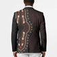 Dashiki and Polynesian Pattern Blazer Afro Pacific Culture Red Version