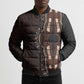 Dashiki and Polynesian Pattern Bomber Puffer Jacket Afro Pacific Culture Red Version