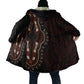 Dashiki and Polynesian Pattern Cloak Afro Pacific Culture Red Version