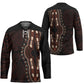 Dashiki and Polynesian Pattern Hockey Jersey Afro Pacific Culture Red Version