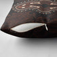 Dashiki and Polynesian Pattern Pillow Cover Afro Pacific Culture Red Version